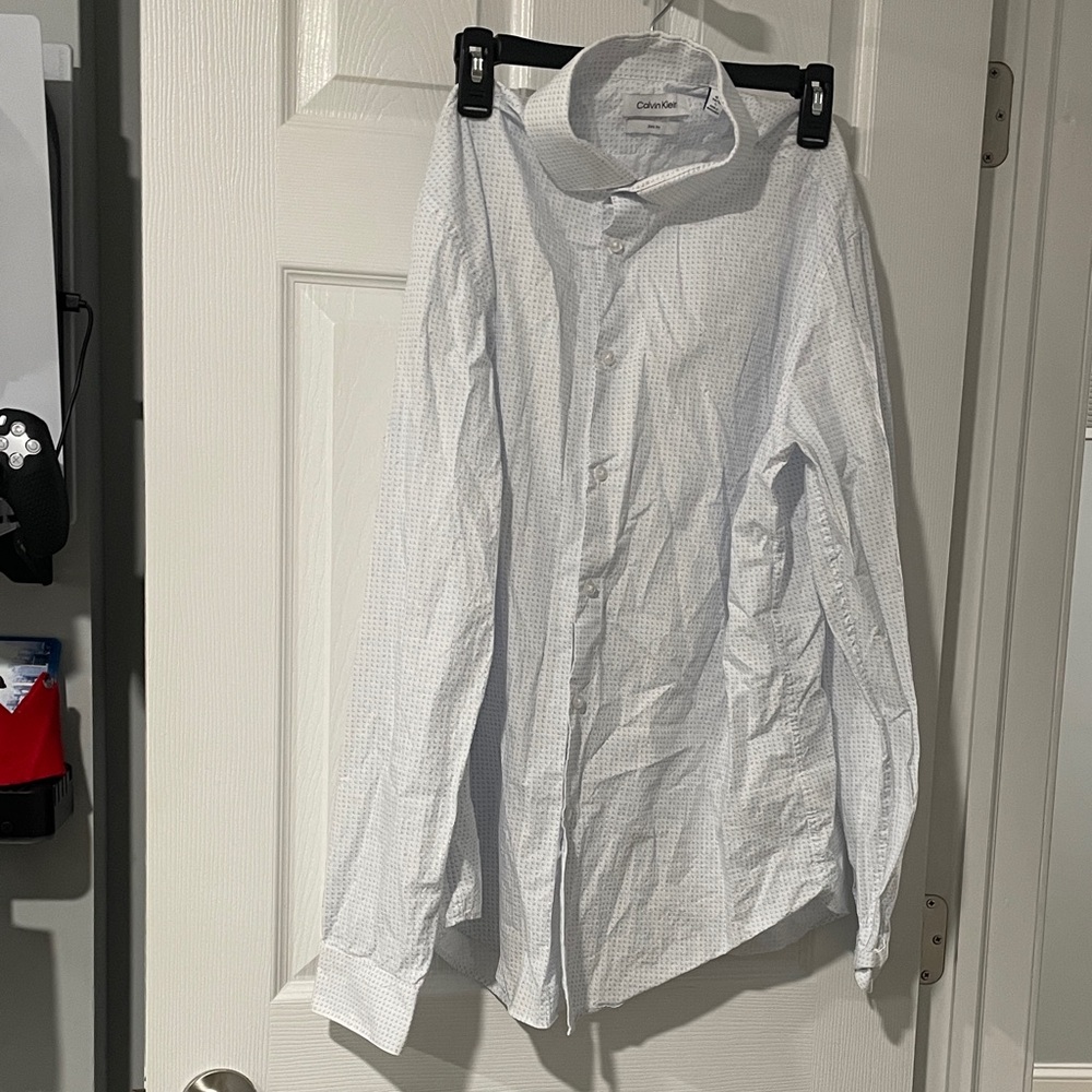 Calvin Klein Men's Light Blue Dress Shirt